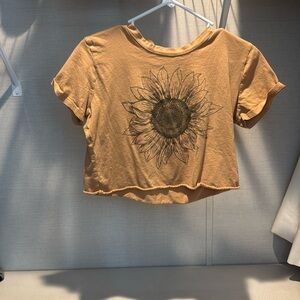 Originality flower crop top